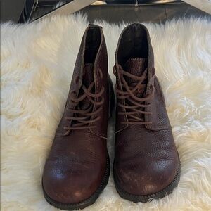 Diesel Dark Brown Leather Boots